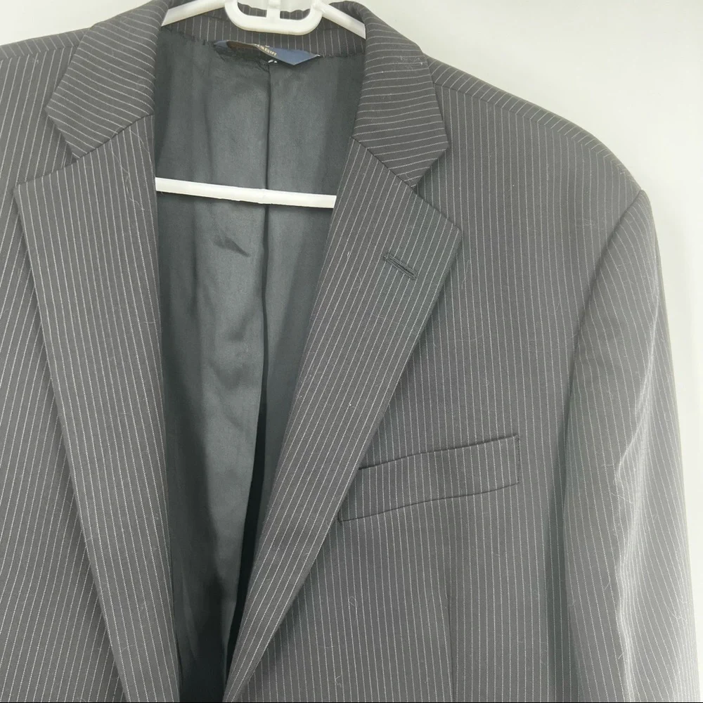 346 Brooks Brothers blue striped wool blazer size 40R